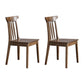 Contemporary Style Dining Room Chairs Dining Armless Chairs with Wooden Legs Walnut 2 Piece Set Clearhalo ' kitchen&dining_furn' 'Dining Chairs' 'Dining Tables & Seating' 'dining_chair' 'furn' 'furn_dining_chair' 'Furniture' 'furniture_dining_chair' 'Kitchen & Dining Furniture' 'kitchen' 4160326