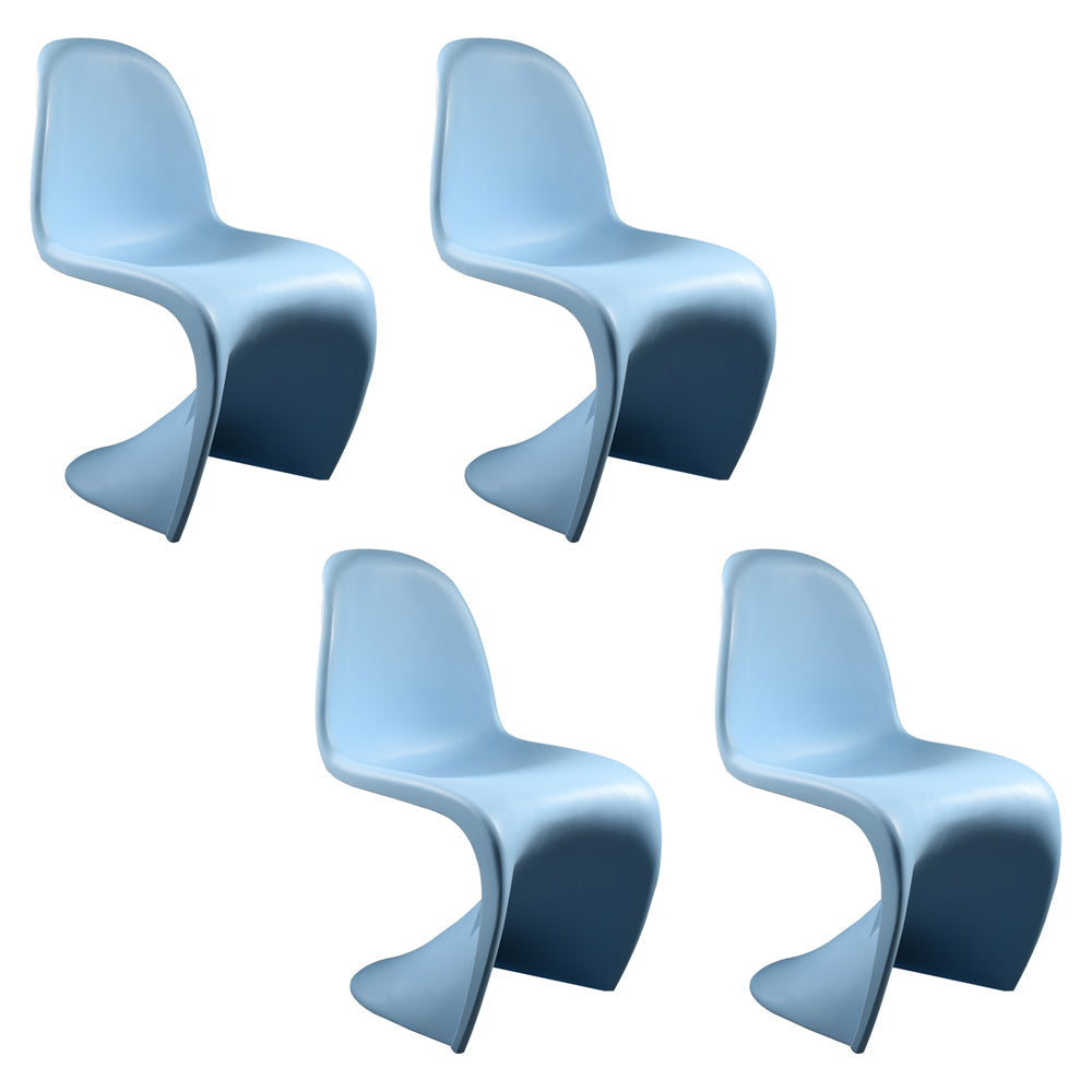 Modern Style Dining Chair Plastic Dining Armless Side Chairs for Kitchen Blue Set of 4 Clearhalo ' kitchen&dining_furn' 'Dining Chairs' 'Dining Tables & Seating' 'dining_chair' 'Furniture' 'furniture_dining_chair' 'Kitchen & Dining Furniture' 'kitchen' 4160340