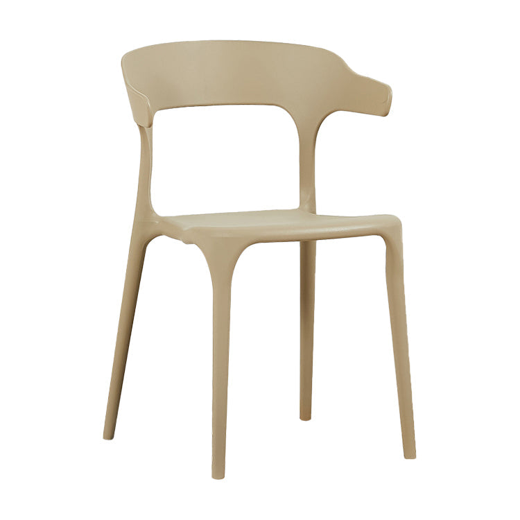 Modern Style Plastic Dining Chair Stackable Dining Armless Side Chairs for Kitchen Clearhalo ' kitchen&dining_furn' 'Dining Chairs' 'Dining Tables & Seating' 'dining_chair' 'furn' 'furn_dining_chair' 'Furniture' 'furniture_dining_chair' 'Kitchen & Dining Furniture' 'kitchen' 4160356