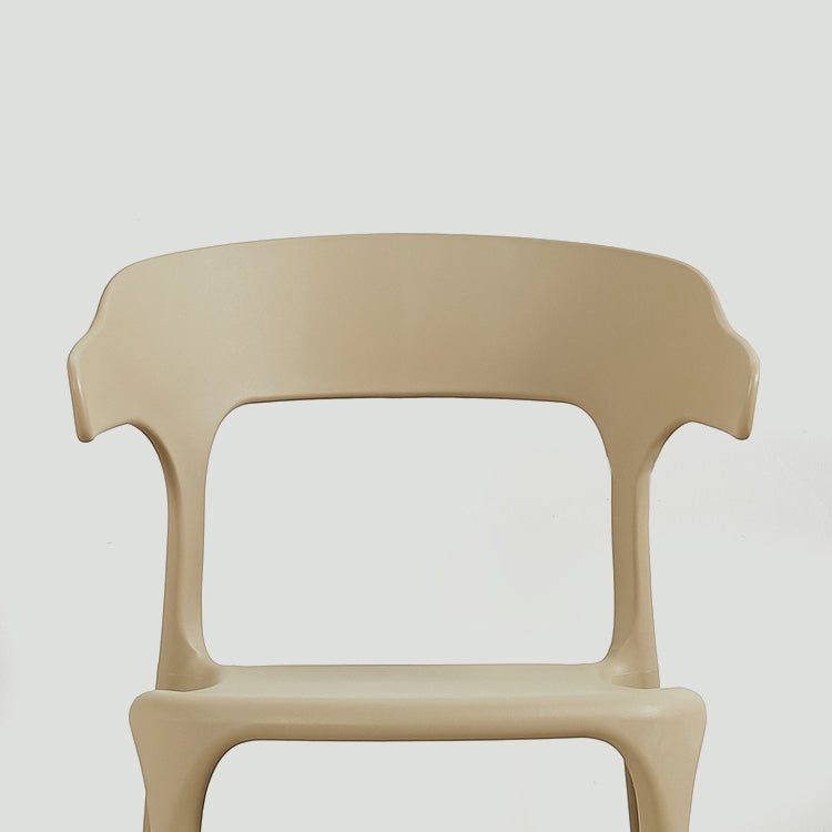 Modern Style Plastic Dining Chair Stackable Dining Armless Side Chairs for Kitchen Clearhalo ' kitchen&dining_furn' 'Dining Chairs' 'Dining Tables & Seating' 'dining_chair' 'furn' 'furn_dining_chair' 'Furniture' 'furniture_dining_chair' 'Kitchen & Dining Furniture' 'kitchen' 4160358