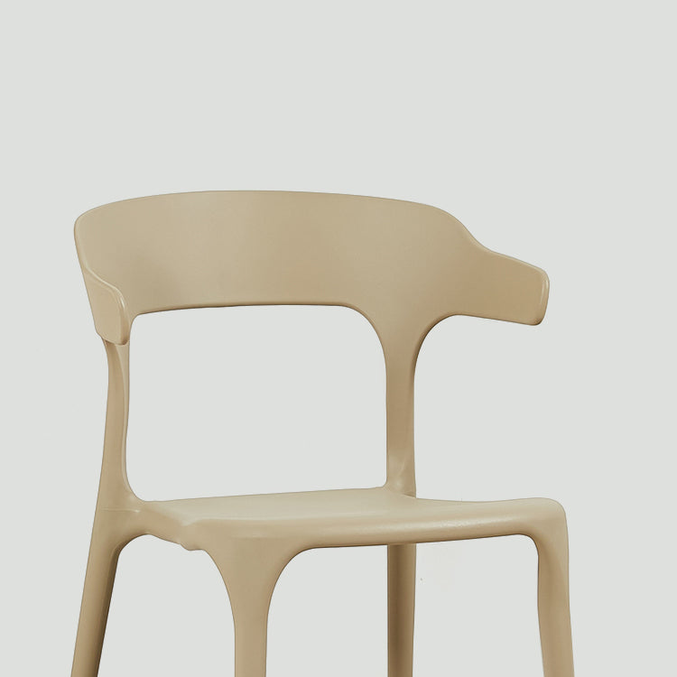 Modern Style Plastic Dining Chair Stackable Dining Armless Side Chairs for Kitchen Clearhalo ' kitchen&dining_furn' 'Dining Chairs' 'Dining Tables & Seating' 'dining_chair' 'furn' 'furn_dining_chair' 'Furniture' 'furniture_dining_chair' 'Kitchen & Dining Furniture' 'kitchen' 4160360