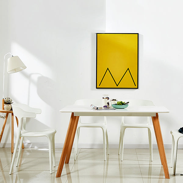 Modern Style Plastic Dining Chair Stackable Dining Armless Side Chairs for Kitchen Clearhalo ' kitchen&dining_furn' 'Dining Chairs' 'Dining Tables & Seating' 'dining_chair' 'furn' 'furn_dining_chair' 'Furniture' 'furniture_dining_chair' 'Kitchen & Dining Furniture' 'kitchen' 4160367