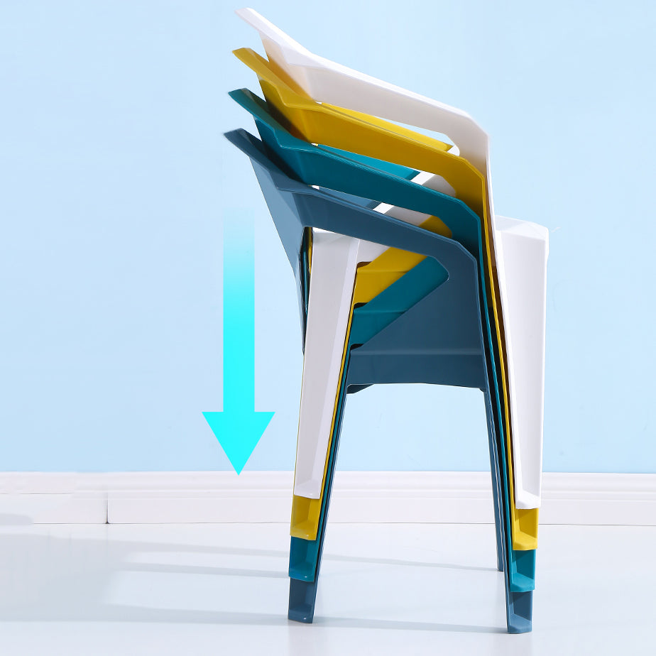 Modern Style Plastic Dining Chair Stackable Dining Arm Side Chair for Kitchen Clearhalo ' kitchen&dining_furn' 'Dining Chairs' 'Dining Tables & Seating' 'dining_chair' 'furn' 'furn_dining_chair' 'Furniture' 'furniture_dining_chair' 'Kitchen & Dining Furniture' 'kitchen' 4160382