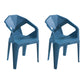 Modern Style Plastic Dining Chair Stackable Dining Arm Side Chair for Kitchen Blue 2 Piece Set Clearhalo ' kitchen&dining_furn' 'Dining Chairs' 'Dining Tables & Seating' 'dining_chair' 'furn' 'furn_dining_chair' 'Furniture' 'furniture_dining_chair' 'Kitchen & Dining Furniture' 'kitchen' 4160383