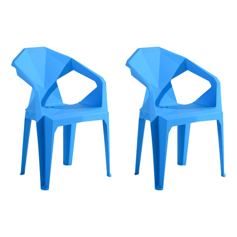 Modern Style Plastic Dining Chair Stackable Dining Arm Side Chair for Kitchen Sky Blue 2 Piece Set Clearhalo ' kitchen&dining_furn' 'Dining Chairs' 'Dining Tables & Seating' 'dining_chair' 'furn' 'furn_dining_chair' 'Furniture' 'furniture_dining_chair' 'Kitchen & Dining Furniture' 'kitchen' 4160386