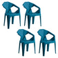 Modern Style Plastic Dining Chair Stackable Dining Arm Side Chair for Kitchen Blackish Green 4 Piece Set Clearhalo ' kitchen&dining_furn' 'Dining Chairs' 'Dining Tables & Seating' 'dining_chair' 'furn' 'furn_dining_chair' 'Furniture' 'furniture_dining_chair' 'Kitchen & Dining Furniture' 'kitchen' 4160393