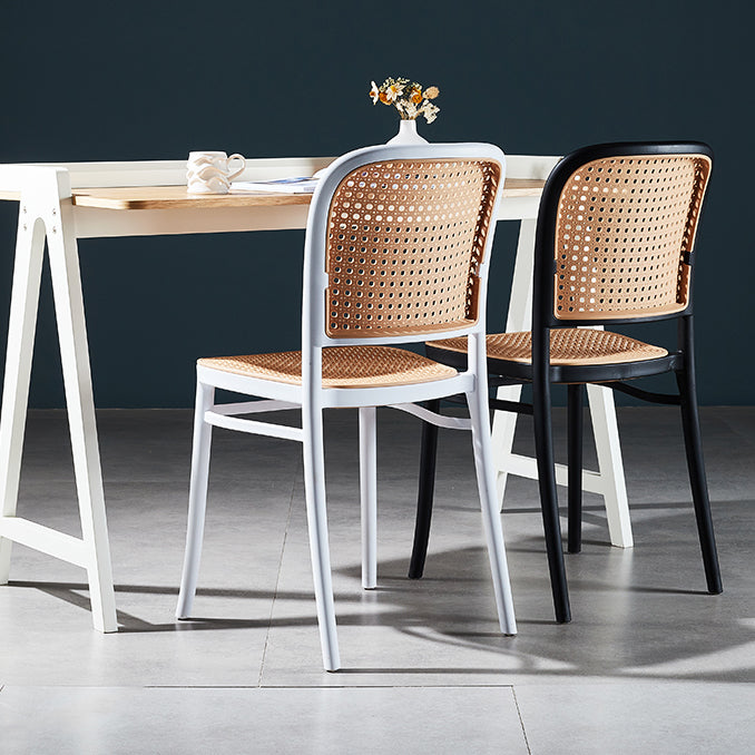 Modern Style Dining Chair Plastic Dining Armless Side Chair for Kitchen Clearhalo ' kitchen&dining_furn' 'Dining Chairs' 'Dining Tables & Seating' 'dining_chair' 'furn' 'furn_dining_chair' 'Furniture' 'furniture_dining_chair' 'Kitchen & Dining Furniture' 'kitchen' 4160420