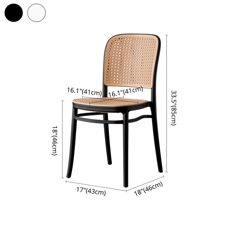 Modern Style Dining Chair Plastic Dining Armless Side Chair for Kitchen Clearhalo ' kitchen&dining_furn' 'Dining Chairs' 'Dining Tables & Seating' 'dining_chair' 'furn' 'furn_dining_chair' 'Furniture' 'furniture_dining_chair' 'Kitchen & Dining Furniture' 'kitchen' 4160421