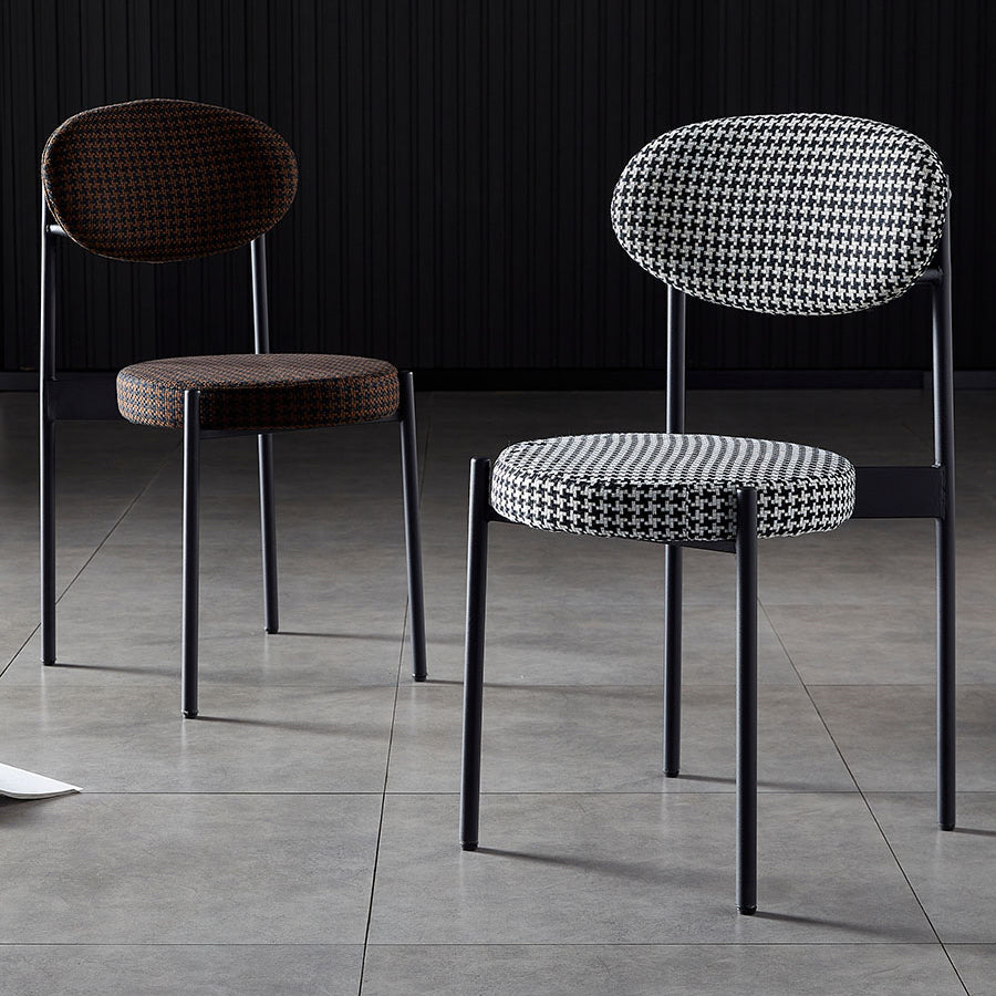 Glam Style Kitchen Dining Chair Metal Dining Armless Side Chairs Clearhalo ' kitchen&dining_furn' 'Dining Chairs' 'Dining Tables & Seating' 'dining_chair' 'furn' 'furn_dining_chair' 'Furniture' 'furniture_dining_chair' 'Kitchen & Dining Furniture' 'kitchen' 4160429