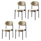 Glam Style Kitchen Dining Chair Metal Dining Armless Side Chairs Black-Yellow 4 Piece Set Clearhalo ' kitchen&dining_furn' 'Dining Chairs' 'Dining Tables & Seating' 'dining_chair' 'furn' 'furn_dining_chair' 'Furniture' 'furniture_dining_chair' 'Kitchen & Dining Furniture' 'kitchen' 4160449