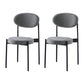 Glam Style Kitchen Dining Chair Metal Dining Armless Side Chairs Black 2 Piece Set Clearhalo ' kitchen&dining_furn' 'Dining Chairs' 'Dining Tables & Seating' 'dining_chair' 'furn' 'furn_dining_chair' 'Furniture' 'furniture_dining_chair' 'Kitchen & Dining Furniture' 'kitchen' 4160454