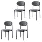 Glam Style Kitchen Dining Chair Metal Dining Armless Side Chairs Black 4 Piece Set Clearhalo ' kitchen&dining_furn' 'Dining Chairs' 'Dining Tables & Seating' 'dining_chair' 'furn' 'furn_dining_chair' 'Furniture' 'furniture_dining_chair' 'Kitchen & Dining Furniture' 'kitchen' 4160455