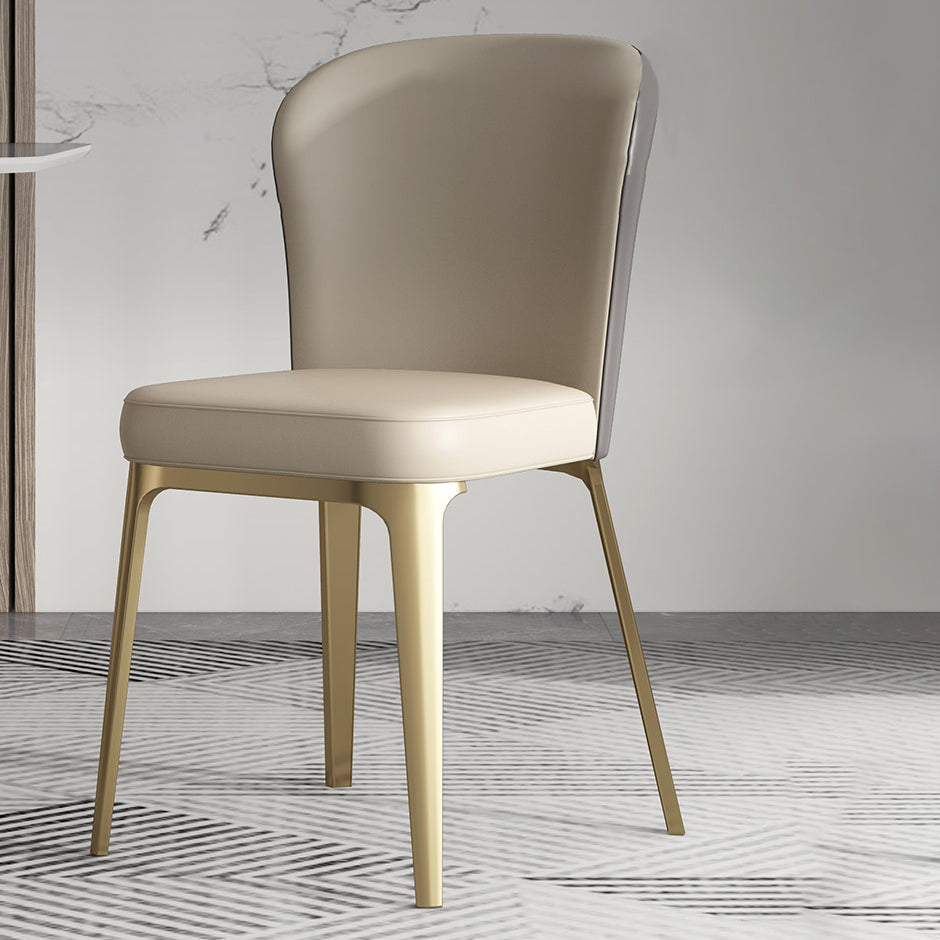 Glam Style Kitchen Dining Chair Metal Dining Armless Side Chair Gold 1 Piece Clearhalo ' kitchen&dining_furn' 'Dining Chairs' 'Dining Tables & Seating' 'dining_chair' 'furn' 'furn_dining_chair' 'Furniture' 'furniture_dining_chair' 'Kitchen & Dining Furniture' 'kitchen' 4160475