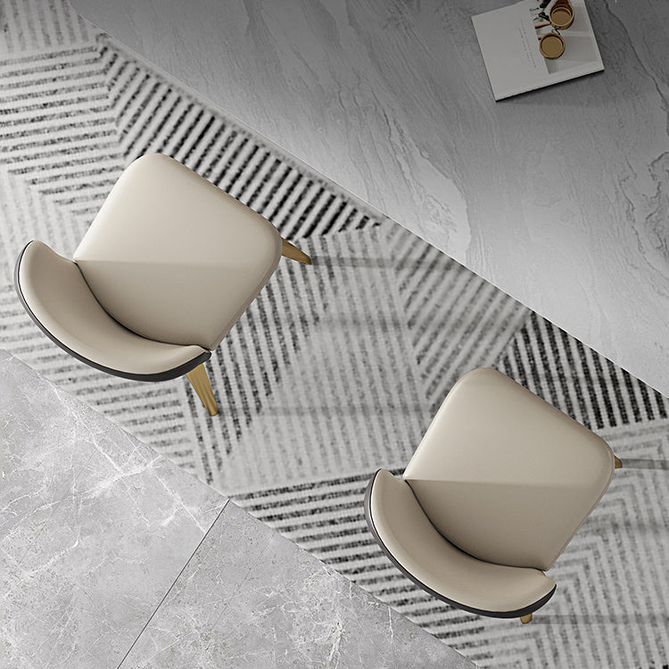 Glam Style Kitchen Dining Chair Metal Dining Armless Side Chair Clearhalo ' kitchen&dining_furn' 'Dining Chairs' 'Dining Tables & Seating' 'dining_chair' 'furn' 'furn_dining_chair' 'Furniture' 'furniture_dining_chair' 'Kitchen & Dining Furniture' 'kitchen' 4160476