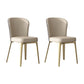 Glam Style Kitchen Dining Chair Metal Dining Armless Side Chair Gold 2 Piece Set Clearhalo ' kitchen&dining_furn' 'Dining Chairs' 'Dining Tables & Seating' 'dining_chair' 'furn' 'furn_dining_chair' 'Furniture' 'furniture_dining_chair' 'Kitchen & Dining Furniture' 'kitchen' 4160477