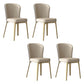 Glam Style Kitchen Dining Chair Metal Dining Armless Side Chair Gold 4 Piece Set Clearhalo ' kitchen&dining_furn' 'Dining Chairs' 'Dining Tables & Seating' 'dining_chair' 'furn' 'furn_dining_chair' 'Furniture' 'furniture_dining_chair' 'Kitchen & Dining Furniture' 'kitchen' 4160479