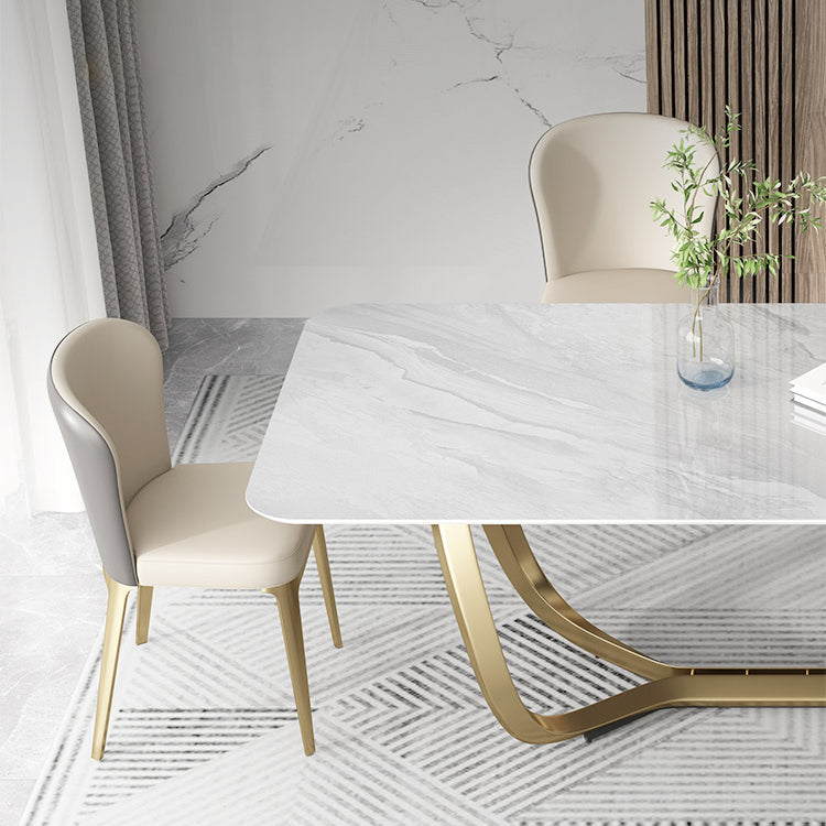 Glam Style Kitchen Dining Chair Metal Dining Armless Side Chair Clearhalo ' kitchen&dining_furn' 'Dining Chairs' 'Dining Tables & Seating' 'dining_chair' 'furn' 'furn_dining_chair' 'Furniture' 'furniture_dining_chair' 'Kitchen & Dining Furniture' 'kitchen' 4160480