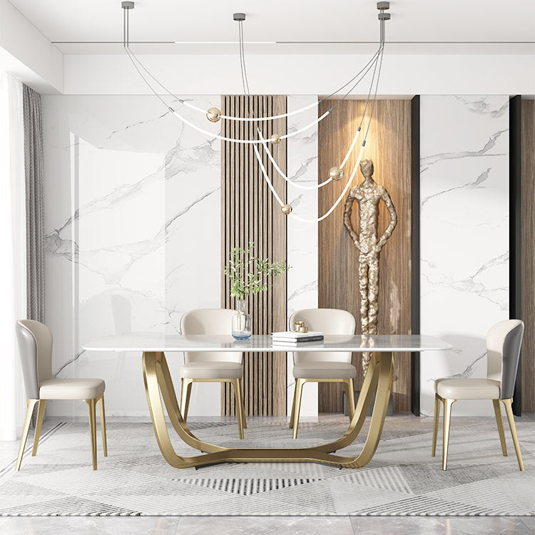 Glam Style Kitchen Dining Chair Metal Dining Armless Side Chair Clearhalo ' kitchen&dining_furn' 'Dining Chairs' 'Dining Tables & Seating' 'dining_chair' 'furn' 'furn_dining_chair' 'Furniture' 'furniture_dining_chair' 'Kitchen & Dining Furniture' 'kitchen' 4160490