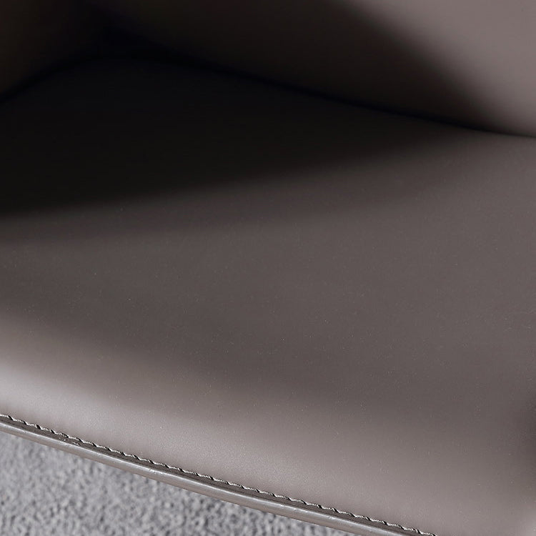 Contemporary Solid Back Dining Side Chairs Leather Dining Chairs for Kitchen (Set of 2) Clearhalo ' kitchen&dining_furn' 'Dining Chairs' 'Dining Tables & Seating' 'dining_chair' 'furn' 'furn_dining_chair' 'Furniture' 'furniture_dining_chair' 'Kitchen & Dining Furniture' 'kitchen' 4160502