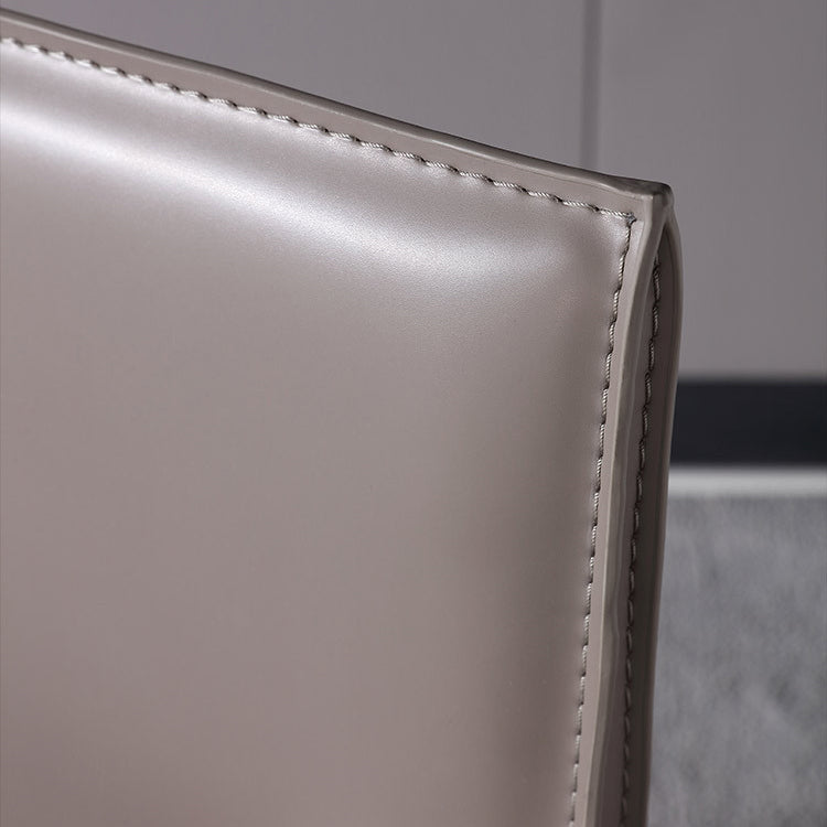 Contemporary Solid Back Dining Side Chairs Leather Dining Chairs for Kitchen (Set of 2) Clearhalo ' kitchen&dining_furn' 'Dining Chairs' 'Dining Tables & Seating' 'dining_chair' 'furn' 'furn_dining_chair' 'Furniture' 'furniture_dining_chair' 'Kitchen & Dining Furniture' 'kitchen' 4160504