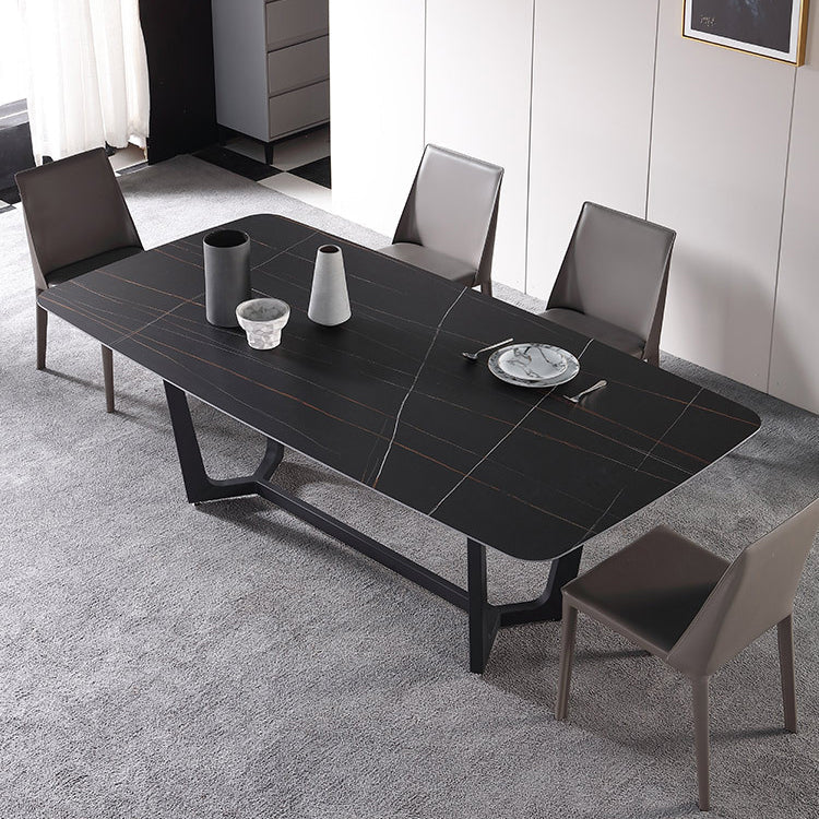 Contemporary Solid Back Dining Side Chairs Leather Dining Chairs for Kitchen (Set of 2) Clearhalo ' kitchen&dining_furn' 'Dining Chairs' 'Dining Tables & Seating' 'dining_chair' 'furn' 'furn_dining_chair' 'Furniture' 'furniture_dining_chair' 'Kitchen & Dining Furniture' 'kitchen' 4160507