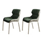Contemporary Style Wingback Parsons Arm Chair Leather Dining Chairs for Home Use Green 2 Piece Set Clearhalo ' kitchen&dining_furn' 'Dining Chairs' 'Dining Tables & Seating' 'dining_chair' 'furn' 'furn_dining_chair' 'Furniture' 'furniture_dining_chair' 'Kitchen & Dining Furniture' 'kitchen' 4160525