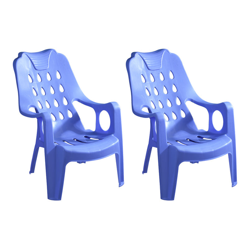 Modern Style Plastic Dining Arm Chairs Slat Back Stacking Side Chairs for Home Blue 2 Piece Set Clearhalo ' kitchen&dining_furn' 'Dining Chairs' 'Dining Tables & Seating' 'dining_chair' 'furn' 'furn_dining_chair' 'Furniture' 'furniture_dining_chair' 'Kitchen & Dining Furniture' 'kitchen' 4162701