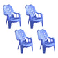 Modern Style Plastic Dining Arm Chairs Slat Back Stacking Side Chairs for Home Blue 4 Piece Set Clearhalo ' kitchen&dining_furn' 'Dining Chairs' 'Dining Tables & Seating' 'dining_chair' 'furn' 'furn_dining_chair' 'Furniture' 'furniture_dining_chair' 'Kitchen & Dining Furniture' 'kitchen' 4162703