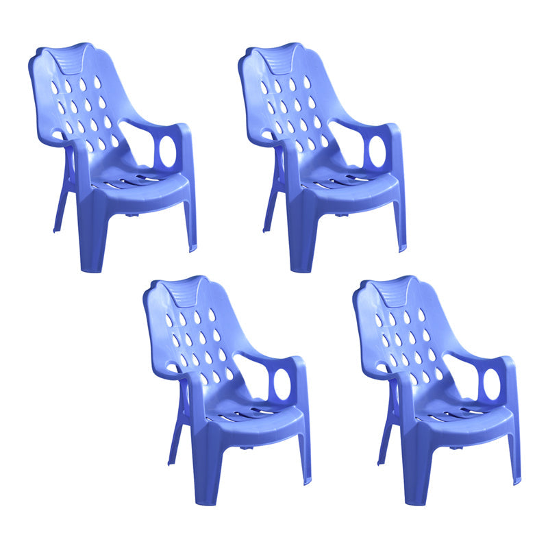 Modern Style Plastic Dining Arm Chairs Slat Back Stacking Side Chairs for Home Blue 4 Piece Set Clearhalo ' kitchen&dining_furn' 'Dining Chairs' 'Dining Tables & Seating' 'dining_chair' 'furn' 'furn_dining_chair' 'Furniture' 'furniture_dining_chair' 'Kitchen & Dining Furniture' 'kitchen' 4162703
