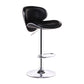 Lift and Rotate Height Stool Modern Indoor Leather Bar Stool Black 1 Piece Clearhalo 'Bar Furniture' 'Bar Stools' 'bar_stools' 'furniture_bar_stools' 'Kitchen & Dining Furniture' 'kitchen&dining_furn' 'kitchen' 'kitchen_furn' Furniture' 4182108