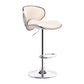 Lift and Rotate Height Stool Modern Indoor Leather Bar Stool Beige 1 Piece Clearhalo 'Bar Furniture' 'Bar Stools' 'bar_stools' 'furniture_bar_stools' 'Kitchen & Dining Furniture' 'kitchen&dining_furn' 'kitchen' 'kitchen_furn' Furniture' 4182131