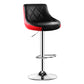 Indoor Rotating Lifting Barstool Nordic Leather Cushion Bar Stool Black-Red 1 Piece Clearhalo 'Bar Furniture' 'Bar Stools' 'bar_stools' 'furniture_bar_stools' 'Kitchen & Dining Furniture' 'kitchen&dining_furn' 'kitchen' 'kitchen_furn' Furniture' 4182136