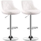 Indoor Rotating Lifting Barstool Nordic Leather Cushion Bar Stool White Set of 2 Clearhalo 'Bar Furniture' 'Bar Stools' 'bar_stools' 'furniture_bar_stools' 'Kitchen & Dining Furniture' 'kitchen&dining_furn' 'kitchen' 'kitchen_furn' Furniture' 4182143
