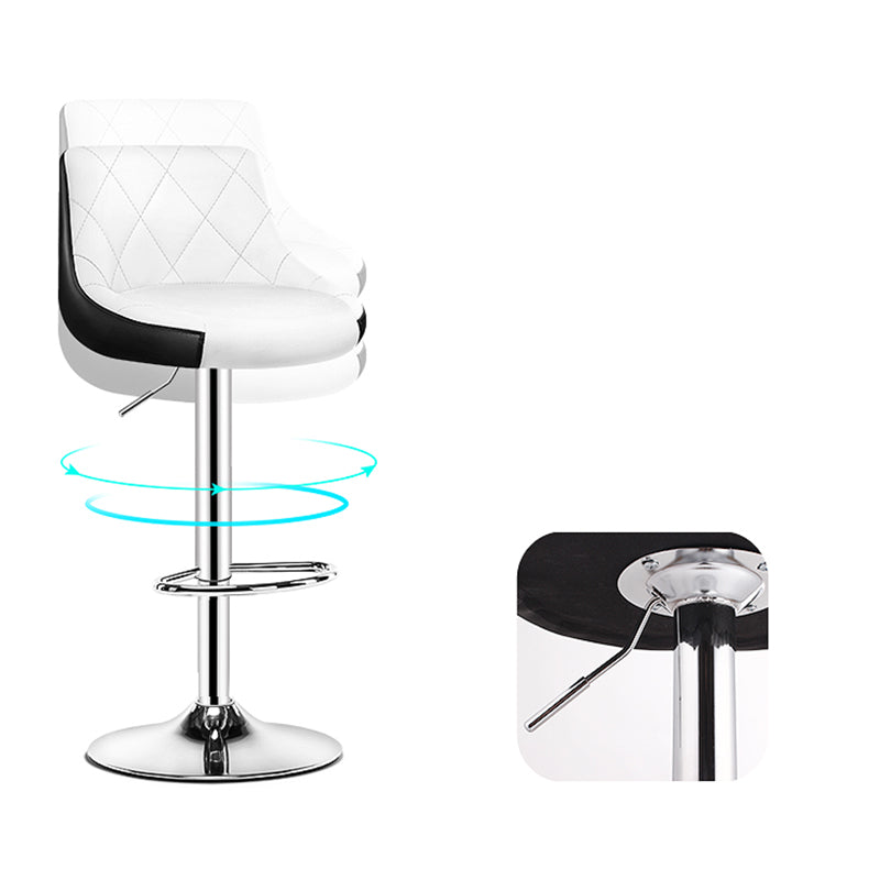 Indoor Rotating Lifting Barstool Nordic Leather Cushion Bar Stool Clearhalo 'Bar Furniture' 'Bar Stools' 'bar_stools' 'furniture_bar_stools' 'Kitchen & Dining Furniture' 'kitchen&dining_furn' 'kitchen' 'kitchen_furn' Furniture' 4182152