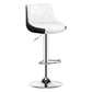 Indoor Rotating Lifting Barstool Nordic Leather Cushion Bar Stool Black Outer & White Inner 1 Piece Clearhalo 'Bar Furniture' 'Bar Stools' 'bar_stools' 'furniture_bar_stools' 'Kitchen & Dining Furniture' 'kitchen&dining_furn' 'kitchen' 'kitchen_furn' Furniture' 4182153