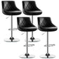 Indoor Rotating Lifting Barstool Nordic Leather Cushion Bar Stool Black Set of 4 Clearhalo 'Bar Furniture' 'Bar Stools' 'bar_stools' 'furniture_bar_stools' 'Kitchen & Dining Furniture' 'kitchen&dining_furn' 'kitchen' 'kitchen_furn' Furniture' 4182158