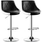 Indoor Rotating Lifting Barstool Nordic Leather Cushion Bar Stool Black-White Set of 2 Clearhalo 'Bar Furniture' 'Bar Stools' 'bar_stools' 'furniture_bar_stools' 'Kitchen & Dining Furniture' 'kitchen&dining_furn' 'kitchen' 'kitchen_furn' Furniture' 4182160