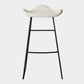 Black Iron Backless Quilted Barstool Industrial Indoor Tall Stool with Leather Seat White 1 Piece Clearhalo 'Bar Furniture' 'Bar Stools' 'bar_stools' 'furniture_bar_stools' 'Kitchen & Dining Furniture' 'kitchen&dining_furn' 'kitchen' 'kitchen_furn' Furniture' 4182164