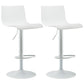 Modern Plastic Seats Barstool Rotating Lifting Metal Bar Stool for Indoor White Set of 2 Clearhalo 'Bar Furniture' 'Bar Stools' 'bar_stools' 'furniture_bar_stools' 'Kitchen & Dining Furniture' 'kitchen&dining_furn' 'kitchen' 'kitchen_furn' Furniture' 4182195