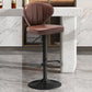 Nordic Style Leather Upholstered Barstool Adjustable Height Swivel Bar Stool Coffee 1 Piece Clearhalo 'Bar Furniture' 'Bar Stools' 'bar_stools' 'furniture_bar_stools' 'Kitchen & Dining Furniture' 'kitchen&dining_furn' 'kitchen' 'kitchen_furn' Furniture' 4182220