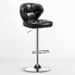 Nordic Style Leather Upholstered Barstool Adjustable Height Swivel Bar Stool Black-Silver 1 Piece Clearhalo 'Bar Furniture' 'Bar Stools' 'bar_stools' 'furniture_bar_stools' 'Kitchen & Dining Furniture' 'kitchen&dining_furn' 'kitchen' 'kitchen_furn' Furniture' 4182232