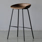 Industrial Leather Distressed Quilted Barstool Indoor Tall Stool with Bucket Seat Clearhalo 'Bar Furniture' 'Bar Stools' 'bar_stools' 'furniture_bar_stools' 'Kitchen & Dining Furniture' 'kitchen&dining_furn' 'kitchen' 'kitchen_furn' Furniture' 4182265