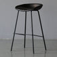 Industrial Leather Distressed Quilted Barstool Indoor Tall Stool with Bucket Seat Black 1 Piece Clearhalo 'Bar Furniture' 'Bar Stools' 'bar_stools' 'furniture_bar_stools' 'Kitchen & Dining Furniture' 'kitchen&dining_furn' 'kitchen' 'kitchen_furn' Furniture' 4182269