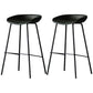 Industrial Leather Distressed Quilted Barstool Indoor Tall Stool with Bucket Seat Dark Green Set of 2 Clearhalo 'Bar Furniture' 'Bar Stools' 'bar_stools' 'furniture_bar_stools' 'Kitchen & Dining Furniture' 'kitchen&dining_furn' 'kitchen' 'kitchen_furn' Furniture' 4182294