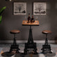 Industrial Black Iron Counter Stools Backless Indoor Bar Stool with Round Seat Clearhalo 'Bar Furniture' 'Bar Stools' 'bar_stools' 'furniture_bar_stools' 'Kitchen & Dining Furniture' 'kitchen&dining_furn' 'kitchen' 'kitchen_furn' Furniture' 4182340