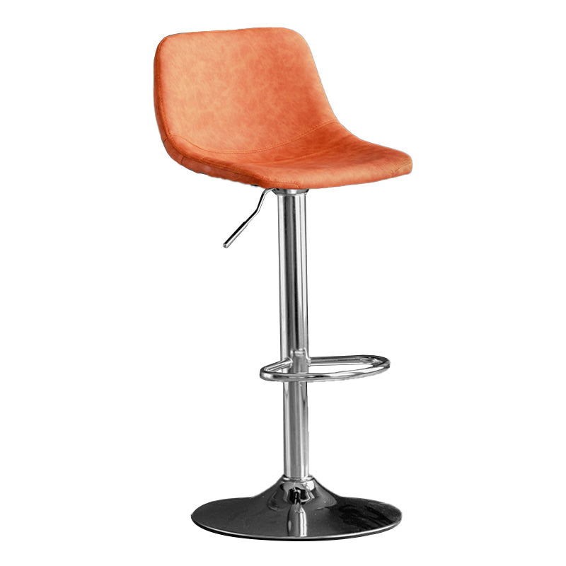 Rotatable and Liftable Counter Stool Industrial Leather Cushion Bar Stool Clearhalo 'Bar Furniture' 'Bar Stools' 'bar_stools' 'furniture_bar_stools' 'Kitchen & Dining Furniture' 'kitchen&dining_furn' 'kitchen' 'kitchen_furn' Furniture' 4182363