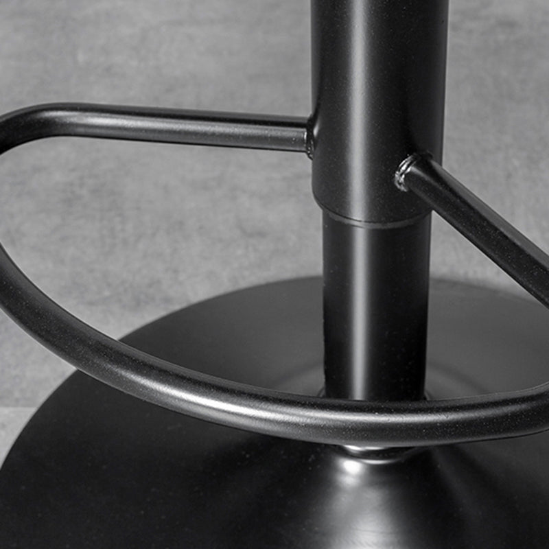 Rotatable and Liftable Counter Stool Industrial Leather Cushion Bar Stool Clearhalo 'Bar Furniture' 'Bar Stools' 'bar_stools' 'furniture_bar_stools' 'Kitchen & Dining Furniture' 'kitchen&dining_furn' 'kitchen' 'kitchen_furn' Furniture' 4182372
