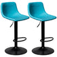 Rotatable and Liftable Counter Stool Industrial Leather Cushion Bar Stool Blue Black Set of 2 Clearhalo 'Bar Furniture' 'Bar Stools' 'bar_stools' 'furniture_bar_stools' 'Kitchen & Dining Furniture' 'kitchen&dining_furn' 'kitchen' 'kitchen_furn' Furniture' 4182381