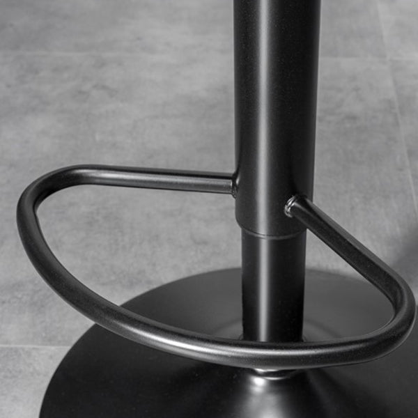 Industrial Style Leather Upholstered Barstool Adjustable Height Swivel Bar Stool Clearhalo 'Bar Furniture' 'Bar Stools' 'bar_stools' 'furniture_bar_stools' 'Kitchen & Dining Furniture' 'kitchen&dining_furn' 'kitchen' 'kitchen_furn' Furniture' 4182414