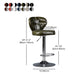 Industrial Style Leather Upholstered Barstool Adjustable Height Swivel Bar Stool Clearhalo 'Bar Furniture' 'Bar Stools' 'bar_stools' 'furniture_bar_stools' 'Kitchen & Dining Furniture' 'kitchen&dining_furn' 'kitchen' 'kitchen_furn' Furniture' 4182452